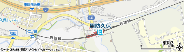 久保駅前周辺の地図