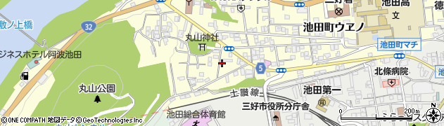 徳島県三好市池田町ウヱノ2679周辺の地図