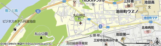 徳島県三好市池田町ウヱノ2599周辺の地図