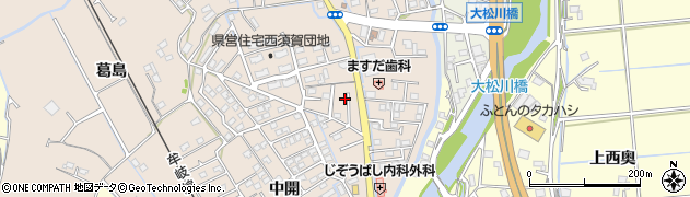徳島県徳島市西須賀町東開60周辺の地図