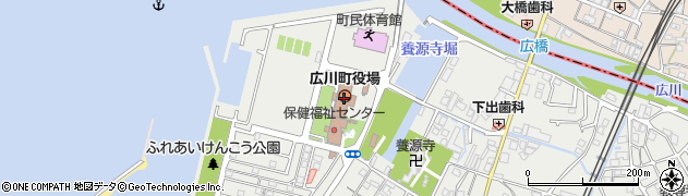 和歌山県有田郡広川町周辺の地図