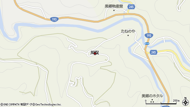 〒779-3503 徳島県吉野川市美郷湯殿の地図