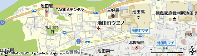 徳島県三好市池田町ウヱノ2640周辺の地図