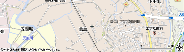 徳島県徳島市西須賀町（葛島）周辺の地図