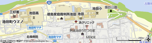 徳島県三好市池田町ウヱノ2868周辺の地図