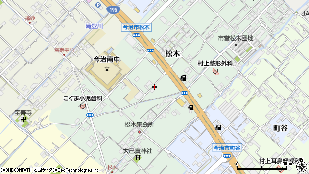〒799-1513 愛媛県今治市松木の地図