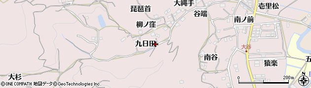 徳島県徳島市大谷町九日田8周辺の地図