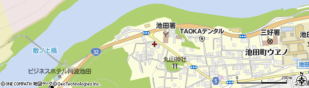 池田電器サービス周辺の地図