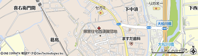 徳島県徳島市西須賀町東開周辺の地図