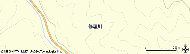 和歌山県有田川町（有田郡）修理川周辺の地図