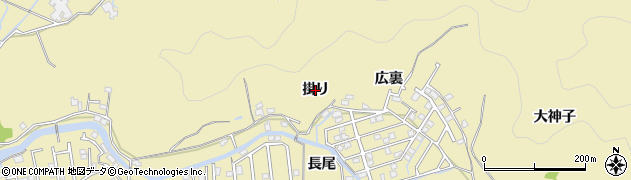 徳島県徳島市大原町（掛り）周辺の地図