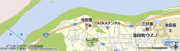 徳島県三好市池田町ウヱノ3114周辺の地図