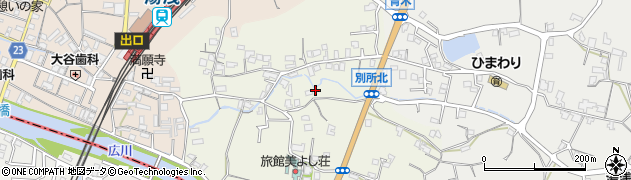 和歌山県湯浅町（有田郡）別所周辺の地図