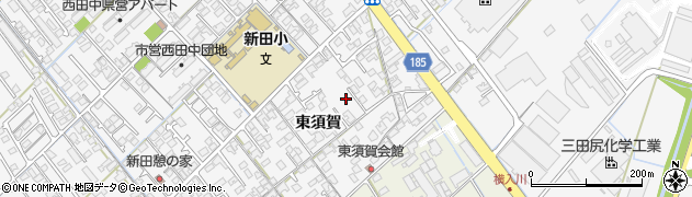 山口県防府市新田（東須賀）周辺の地図