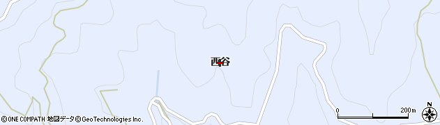 徳島県美馬市穴吹町口山（西谷）周辺の地図