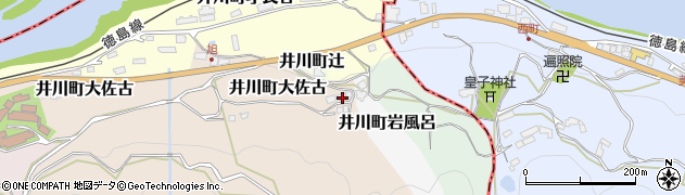 徳島県三好市井川町大佐古128周辺の地図