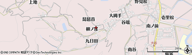 徳島県徳島市大谷町（柳ノ窪）周辺の地図