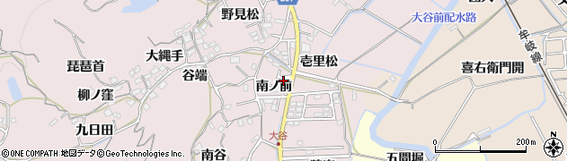 徳島県徳島市大谷町（南ノ前）周辺の地図