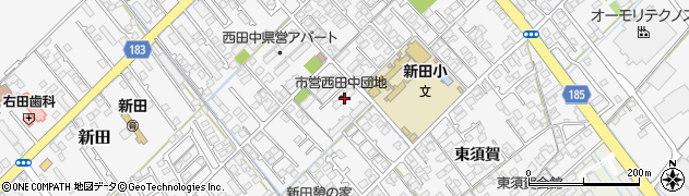 山口県防府市新田988周辺の地図