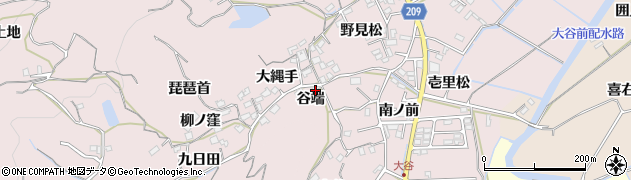 徳島県徳島市大谷町谷端周辺の地図