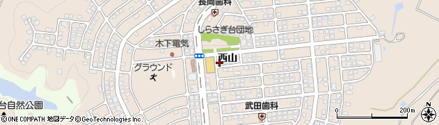徳島県徳島市上八万町（西山）周辺の地図