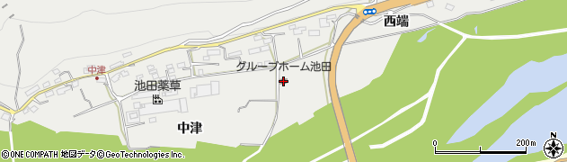 徳島県三好市池田町州津中津1697周辺の地図
