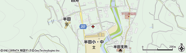 徳島県つるぎ町（美馬郡）半田（田井）周辺の地図