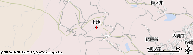 徳島県徳島市大谷町（上地）周辺の地図