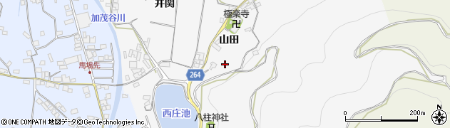 徳島県三好郡東みよし町西庄山田57周辺の地図