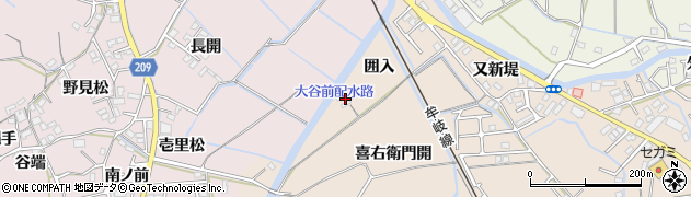 徳島県徳島市西須賀町（囲入）周辺の地図