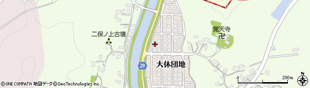 山口県山陽小野田市大休団地10周辺の地図
