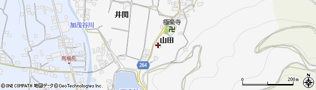 徳島県三好郡東みよし町西庄山田45周辺の地図
