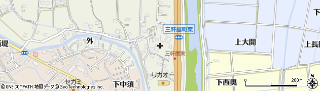 徳島県徳島市三軒屋町（東）周辺の地図