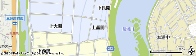 徳島県徳島市雑賀町（上長開）周辺の地図