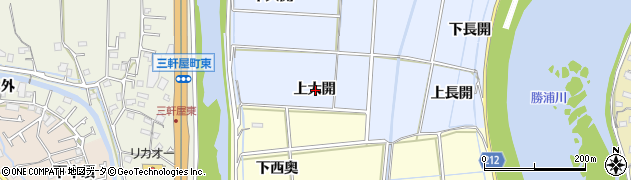 徳島県徳島市雑賀町上大開周辺の地図