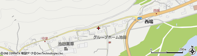 徳島県三好市池田町州津中津1843周辺の地図