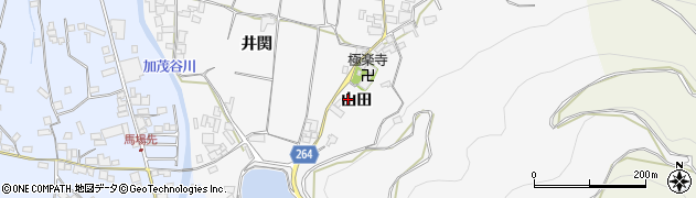 徳島県三好郡東みよし町西庄山田46周辺の地図