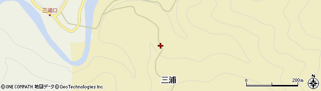 奈良県吉野郡十津川村三浦90周辺の地図
