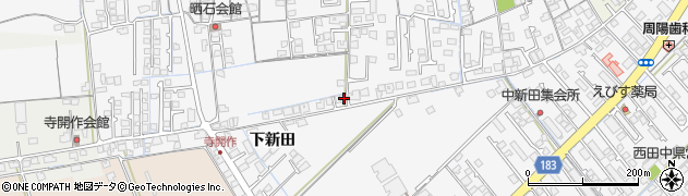 山口県防府市新田735周辺の地図