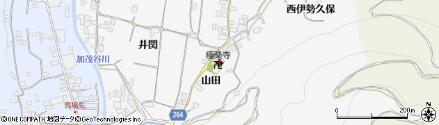 徳島県東みよし町（三好郡）西庄（山田）周辺の地図