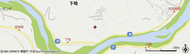 徳島県神山町（名西郡）阿野（下地）周辺の地図