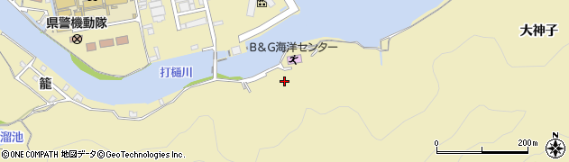 徳島県徳島市大原町（籠）周辺の地図