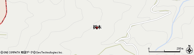 徳島県神山町（名西郡）阿野（折木）周辺の地図
