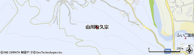 徳島県吉野川市山川町久宗周辺の地図