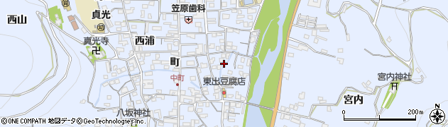 徳島県つるぎ町（美馬郡）貞光（東浦）周辺の地図