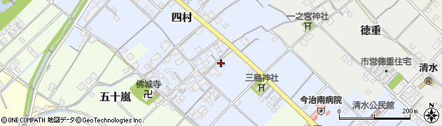愛媛県今治市四村190周辺の地図