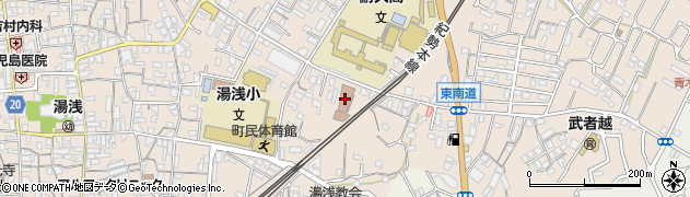 湯浅郵便局　荷物集荷周辺の地図