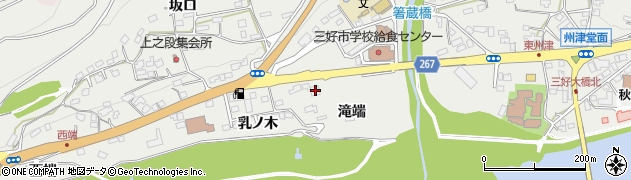 徳島県三好市池田町州津滝端1313周辺の地図