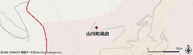 徳島県吉野川市山川町鍋倉周辺の地図
