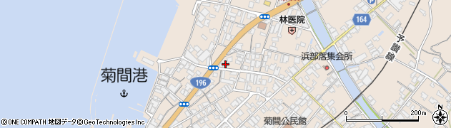愛媛信用金庫菊間支店周辺の地図